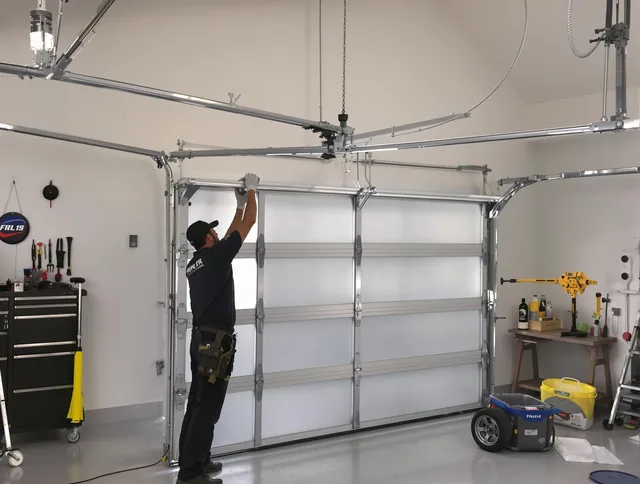Simsbury Garage Door Repair certified team performing precision garage door installation in Simsbury