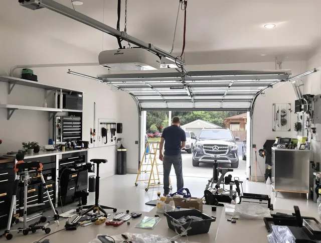 Garage door opener installation by Simsbury Garage Door Repair in Simsbury
