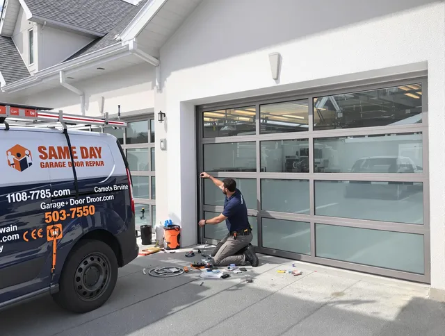 Same-day garage door repair service by Simsbury Garage Door Repair in Simsbury